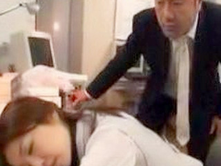Nippon Boss Fucks Exhausted Secretary in Tokyo Office XXX